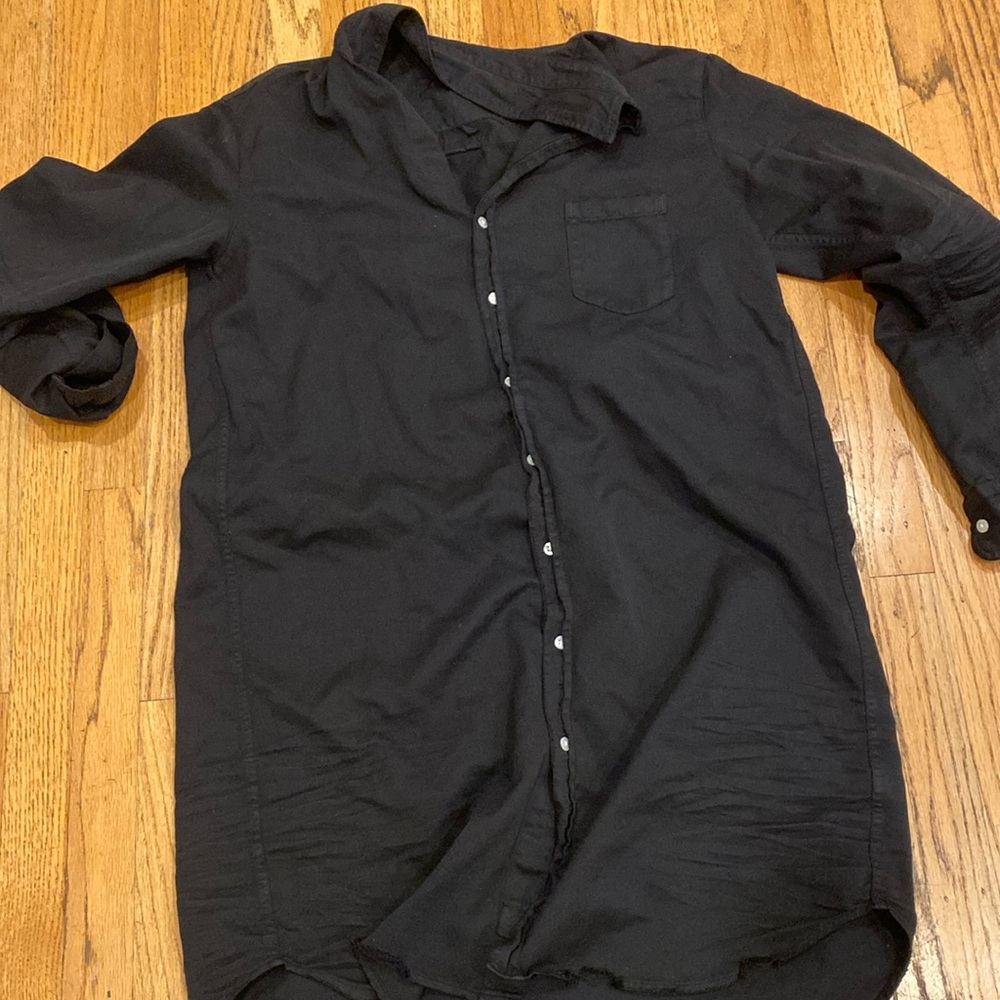 Frank & Eileen Denim shirtdress. Size Small tied maxi